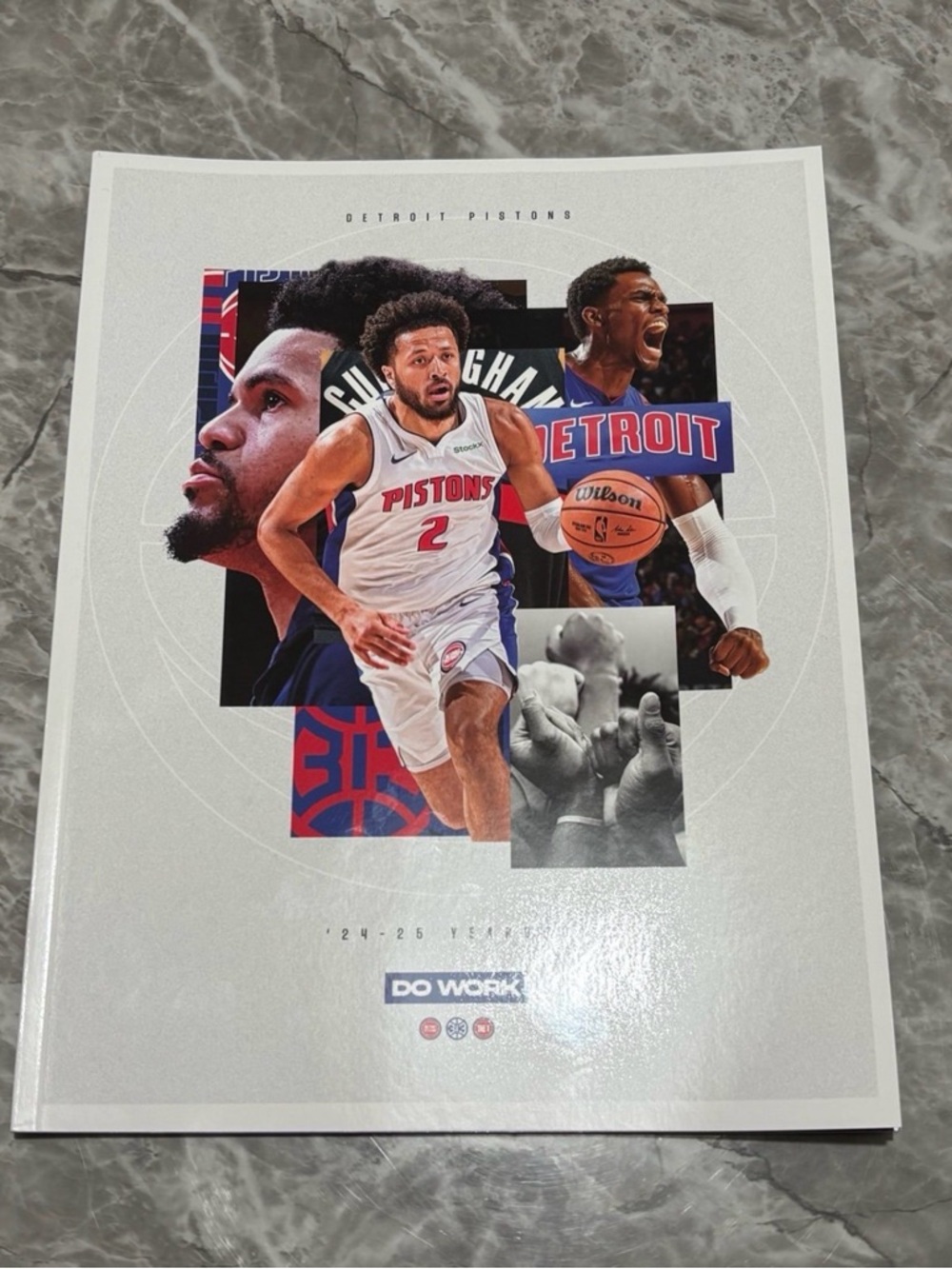 2024-2025 NBA Detroit Pistons Yearbook Cade Cunningham